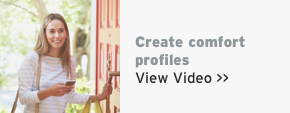 Personalizing your comfort settings
